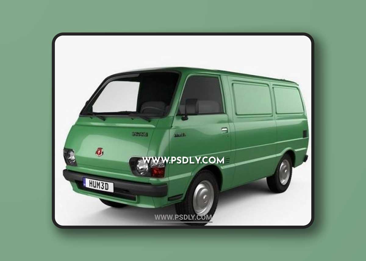 Toyota Hiace Panel Van 1977 3D model
