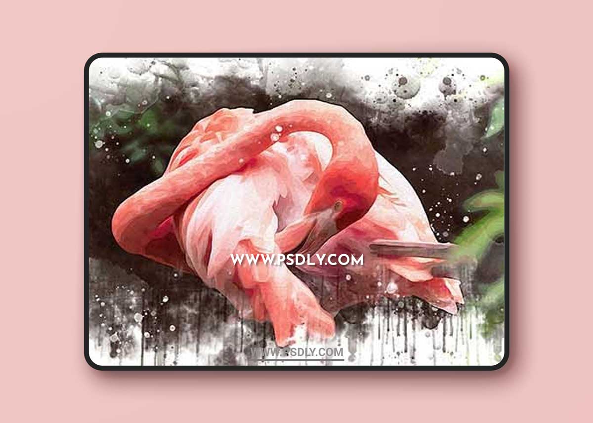 Watercolor painting brush photo effect vol.4Watercolor painting brush photo effect vol.4