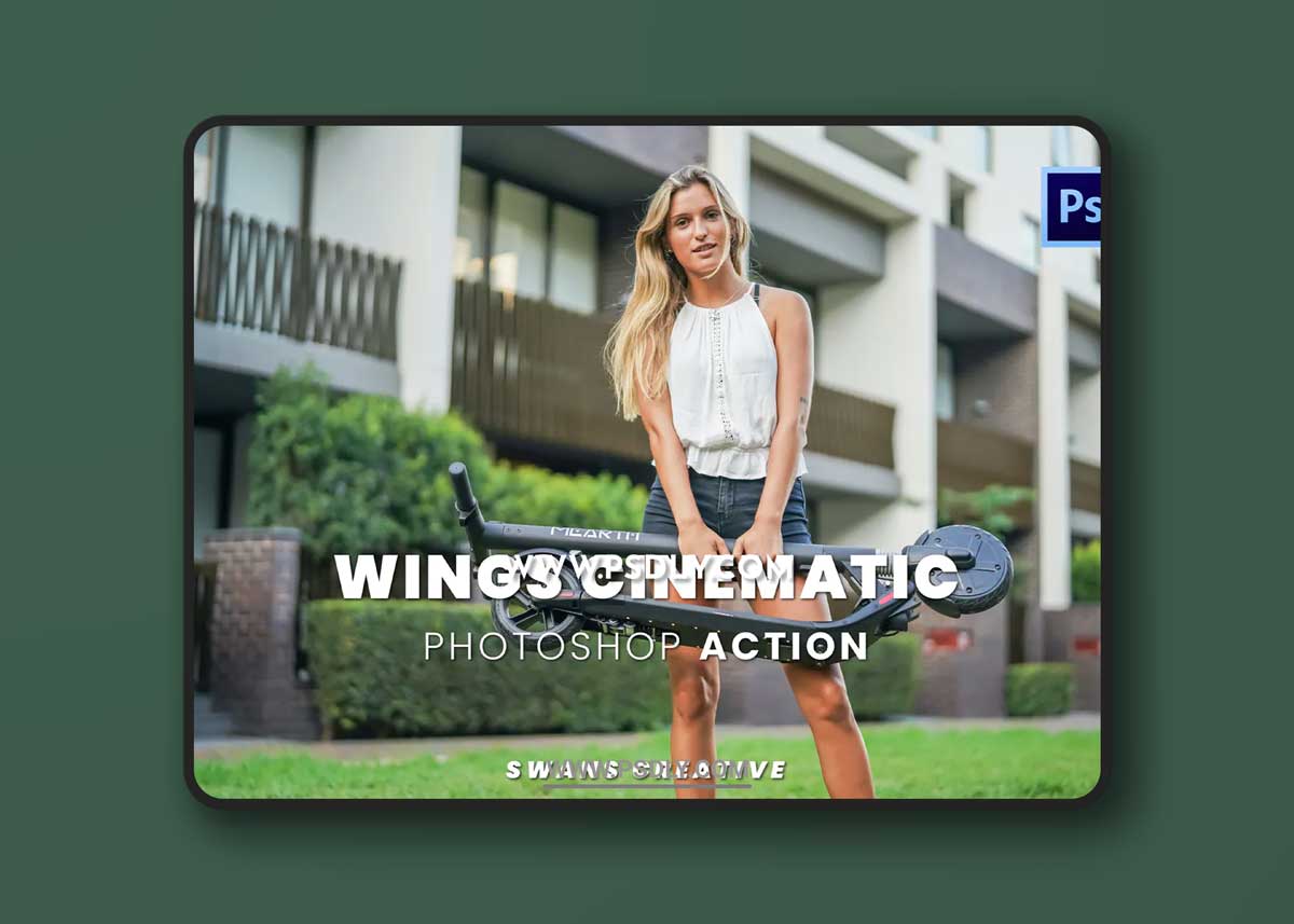 Wings Cinematic Photoshop Action