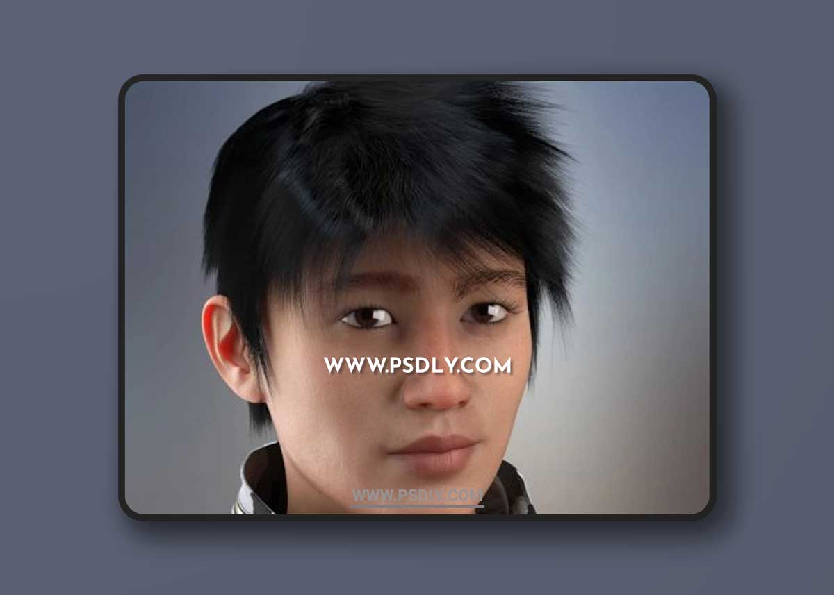 dForce Tansen Hair for Genesis 3, 8 and 8.1