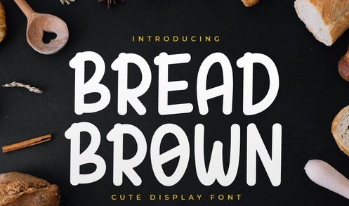Bread Brown - Display Handwriting Font