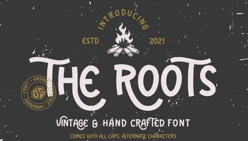 The Roots - Vintage and Hand Crafted Font