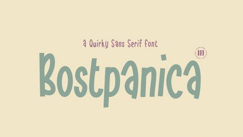 Bostpanica - A Playful Font