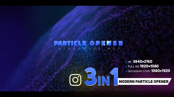 Videohive Modern Opener with Particles 33996433