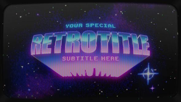Videohive Retrowave Intro 32605111