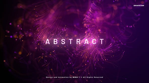 Videohive Abstract Particles Titles V2 33416177