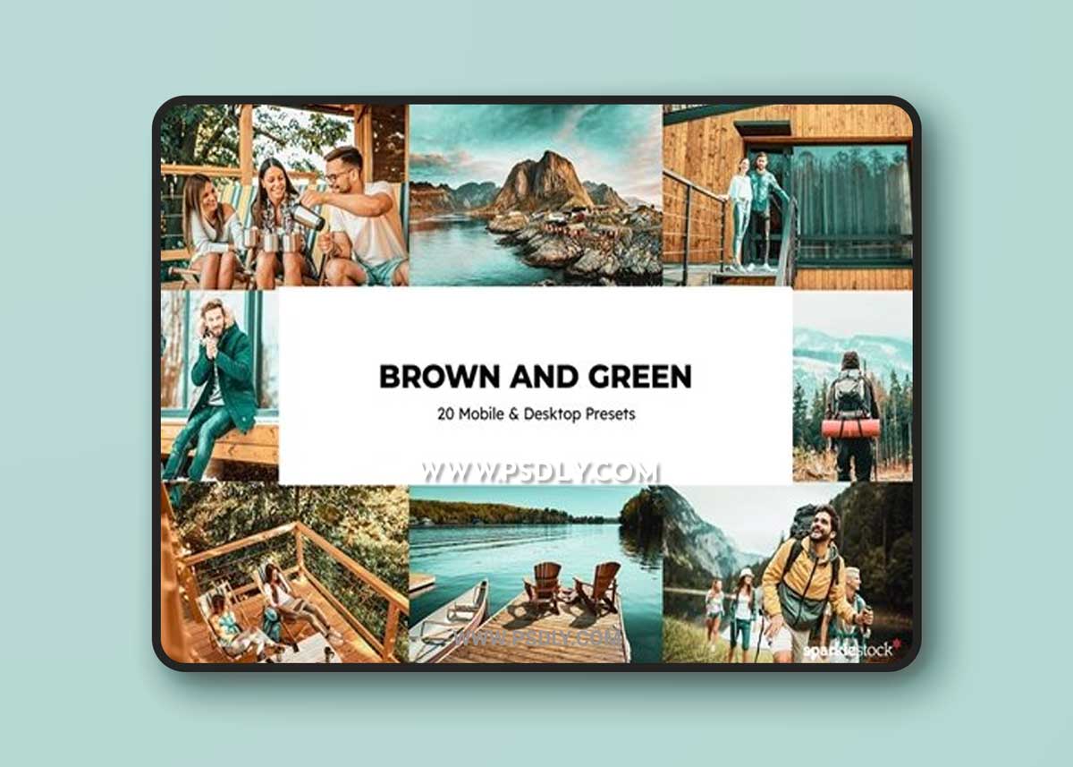 20 Brown and Green Lightroom Presets and LUTs