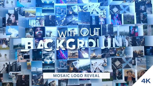 Videohive Mosaic Logo Reveal 24704296