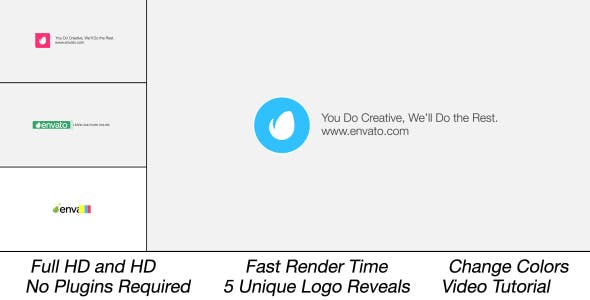 Videohive Clean and Simple Logo Reveal Pack 9140244