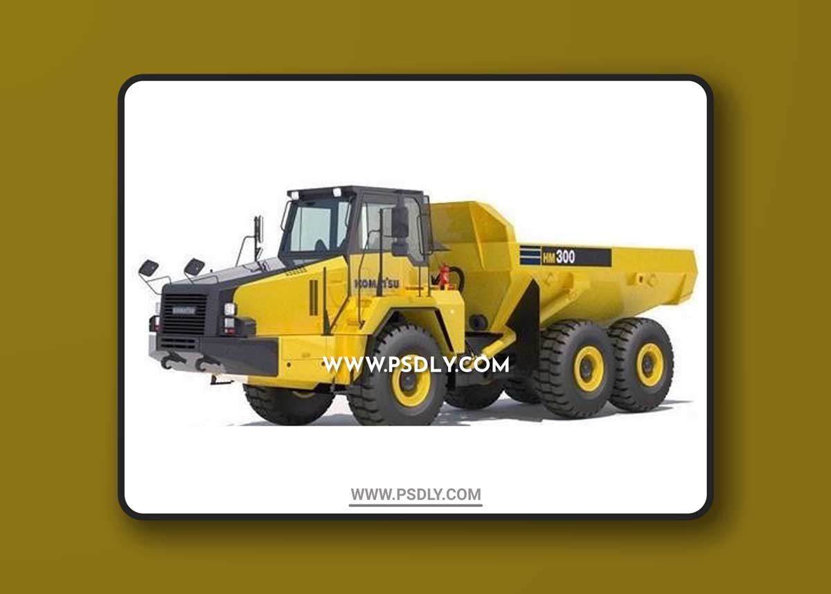 Articulated Dump Truck 3D Model