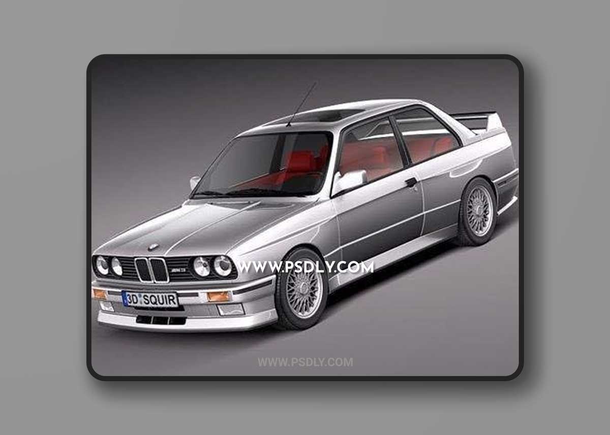 BMW M3 e30 1985-1991 3D Models