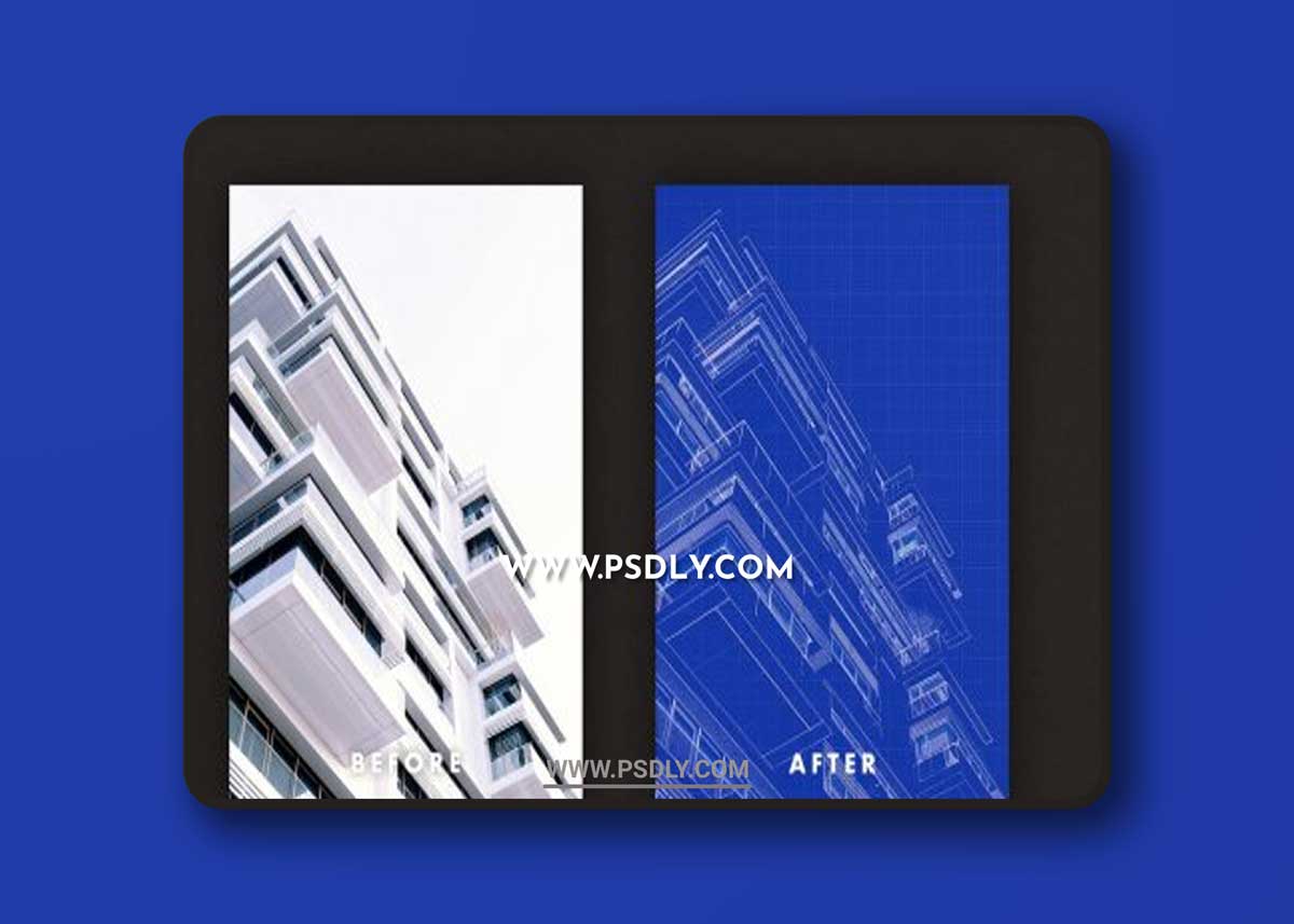 Blueprint Effect for Posters