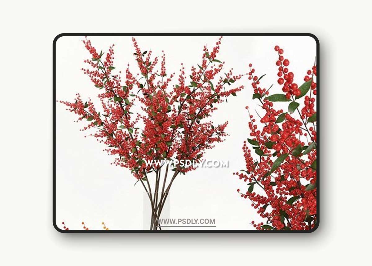 Branches in the vase 004 3D Model