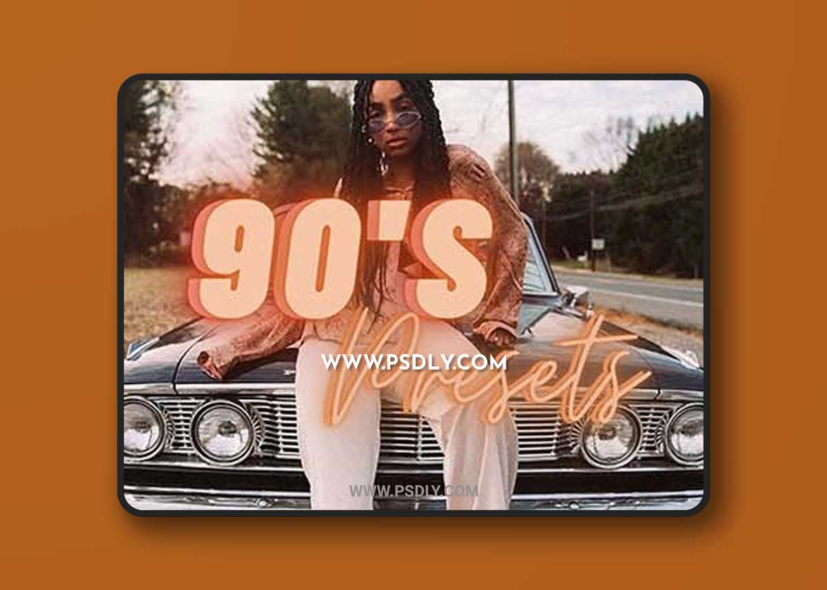 CreativeMarket - 90'S Retro Film Lightroom Presets 6522914