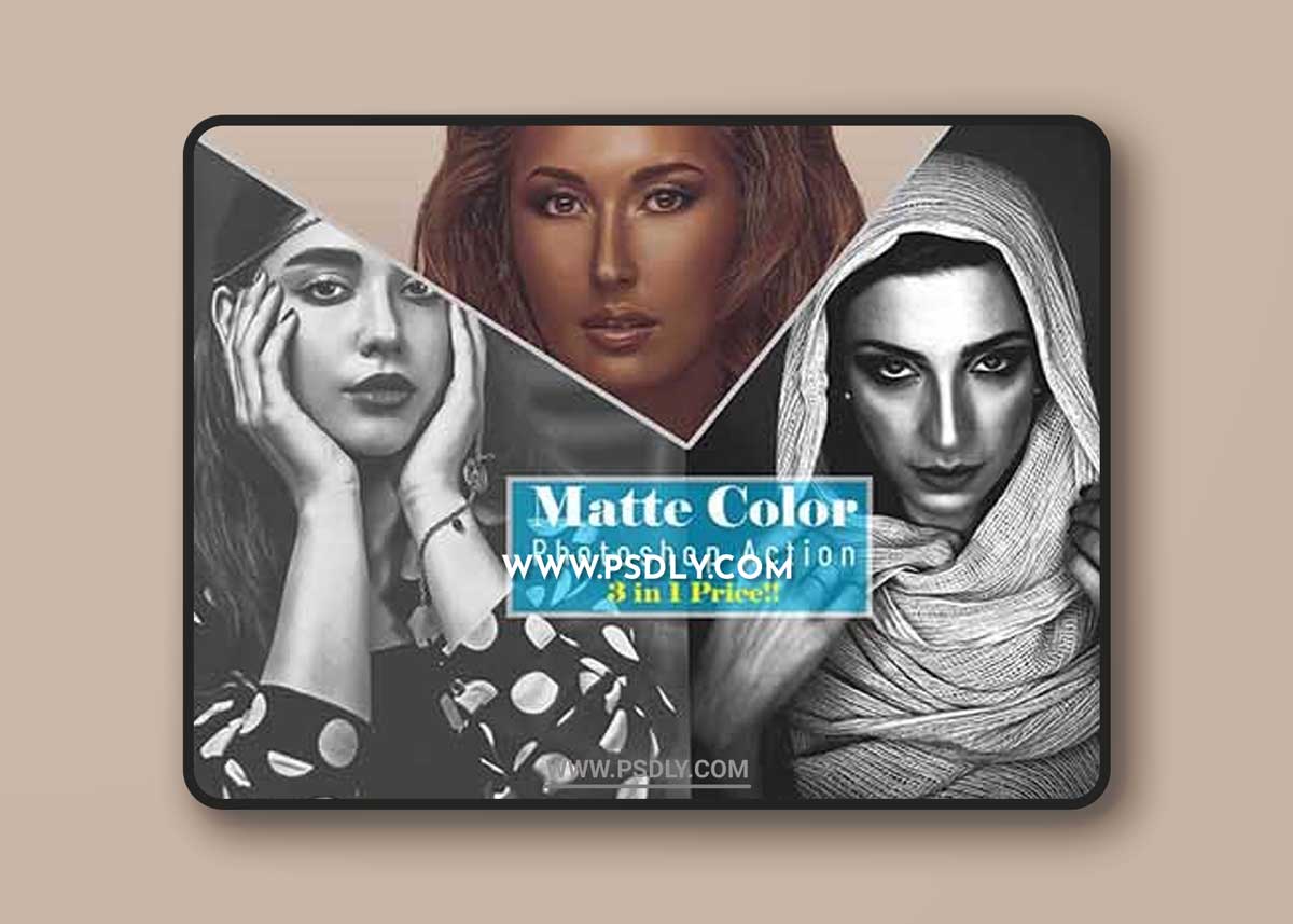CreativeMarket - Matte Color Photoshop Action 6602945