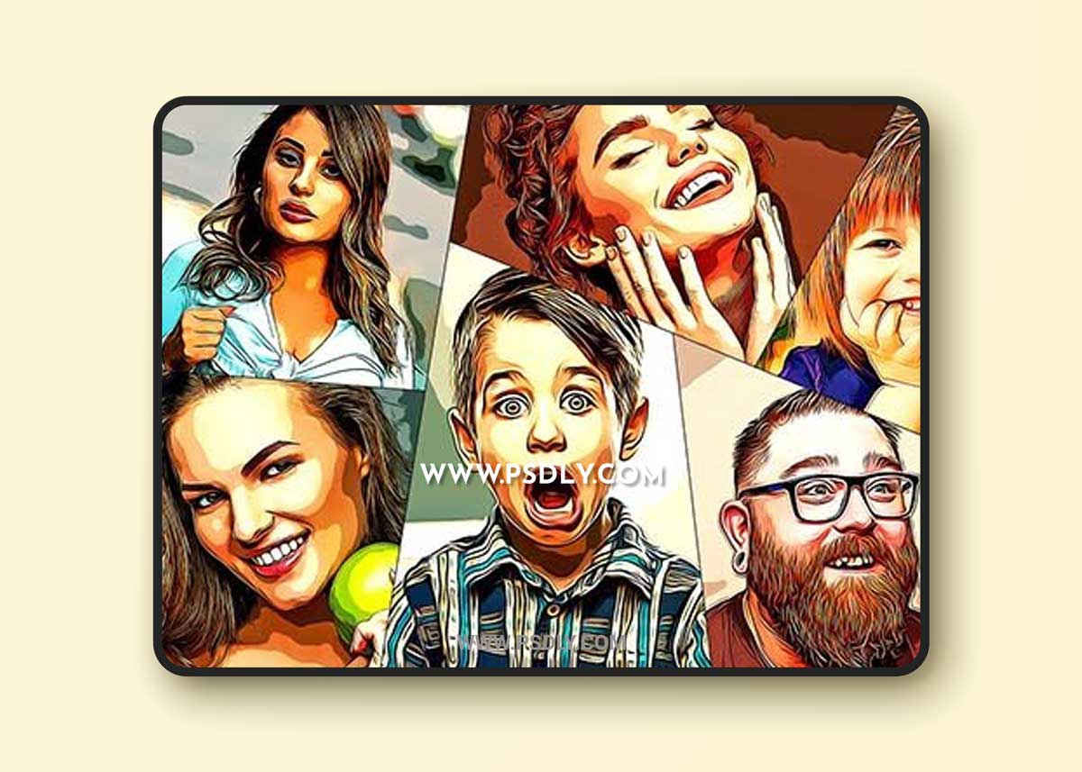 CreativeMarket - Premium Cartoon Oil Paint 6557151