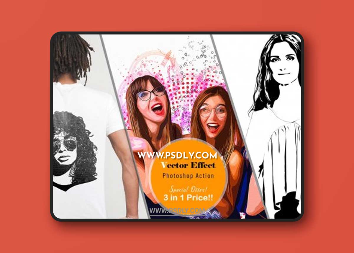 CreativeMarket - Vector Effect Photoshop Action 6596069