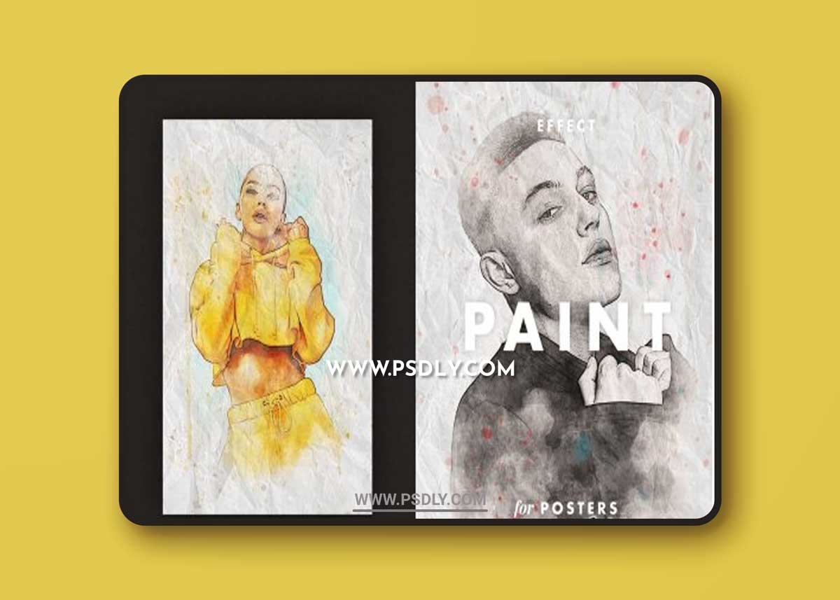 Crumpled Watercolor Effect for Posters