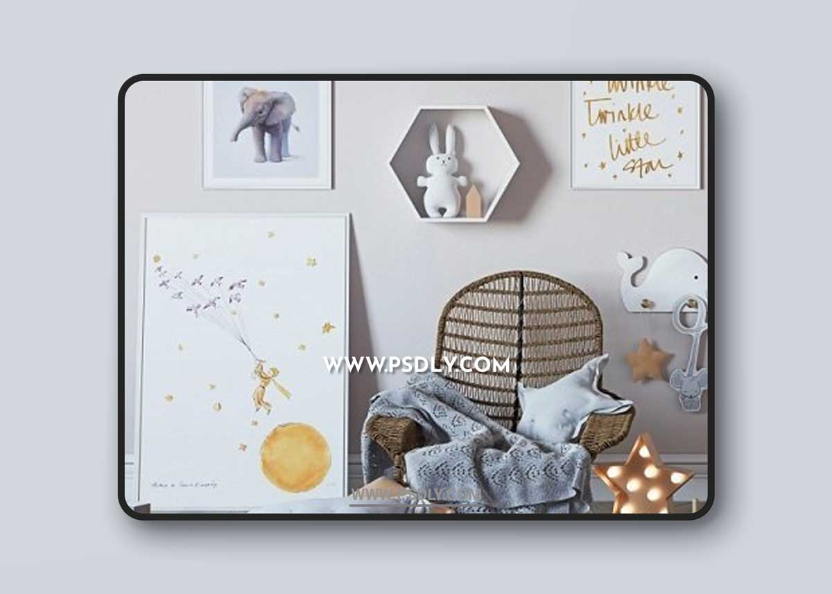 Decorative set for baby 3d Model