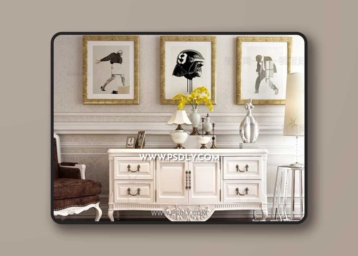 European side cabinet/porch cabinet