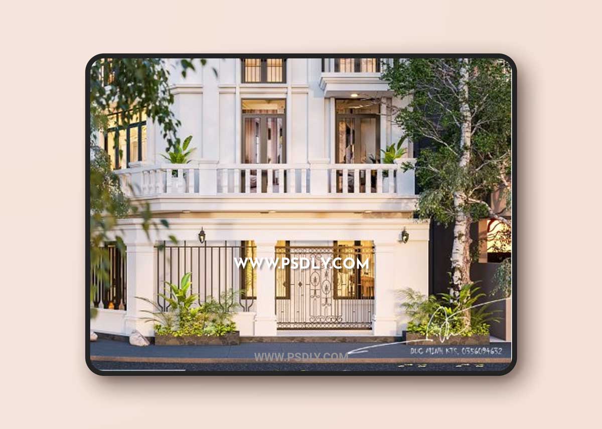 Exterior House Scene Sketchup