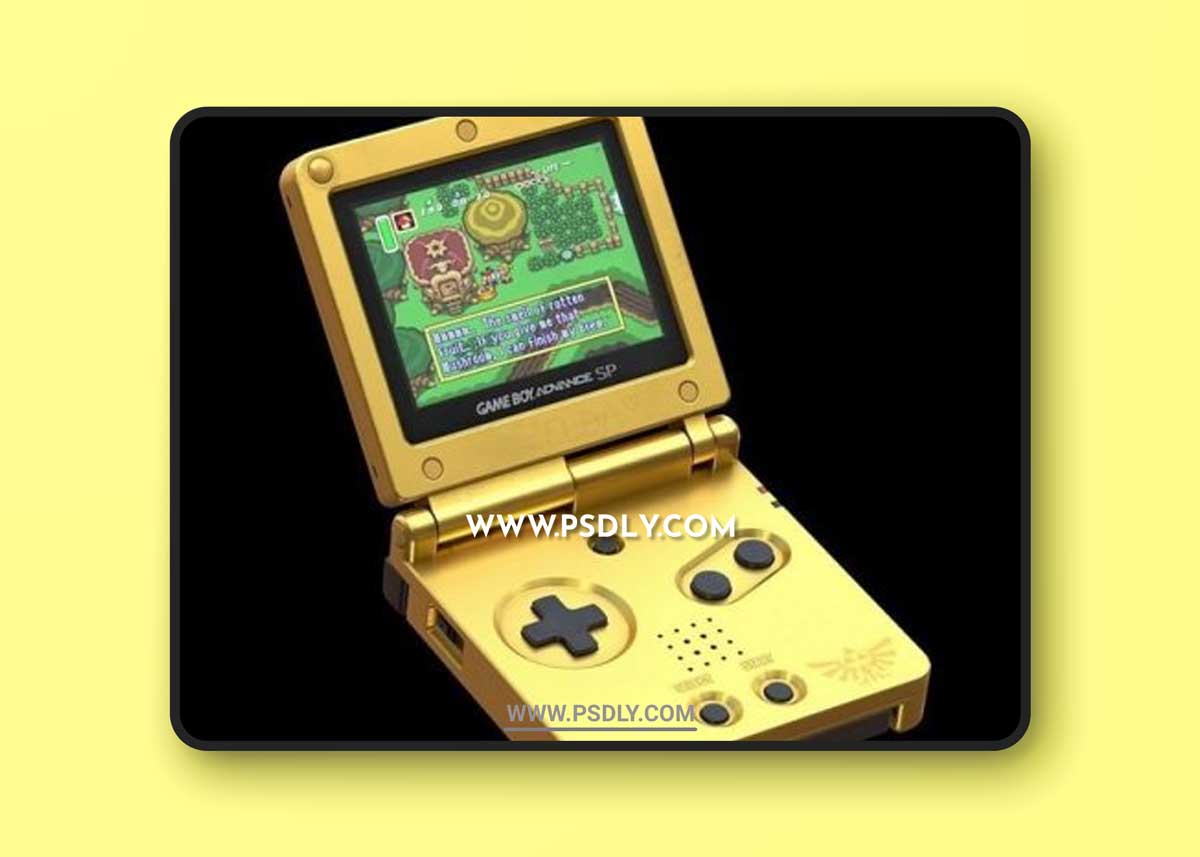 Gameboy Advance SP 3D Model