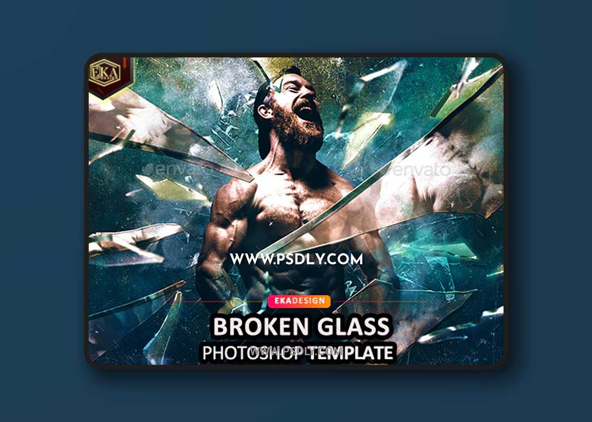GraphicRiver - Broken Glass Photoshop 33854044