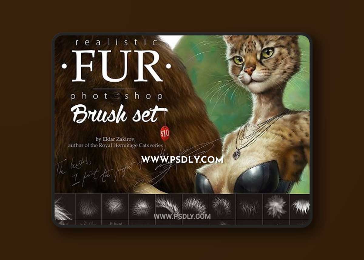 Gumroad – Realistic Fur Brush Set Clip Studio Paint and Photoshop