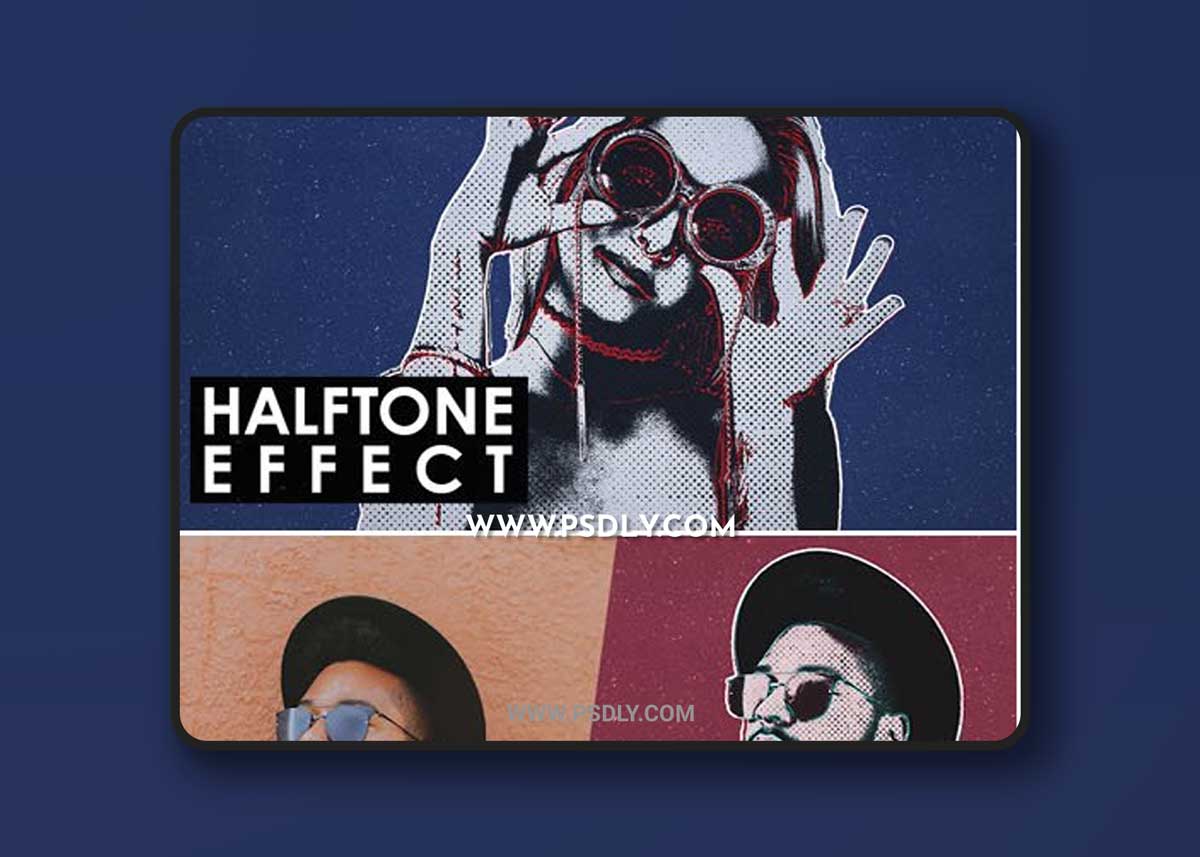 Halftone Vintage Effect for Photoshop + Patterns + Tutorial