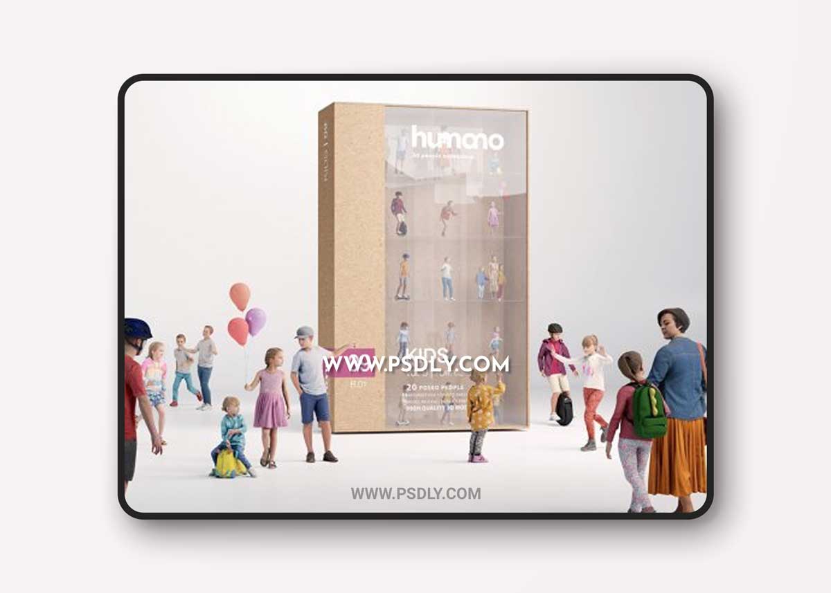 Humano - Vol. 09 Kids 3D Models