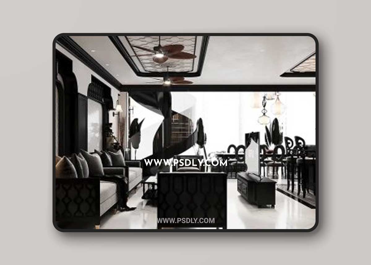 Indochine House Interior by Lai Phap 3D Models