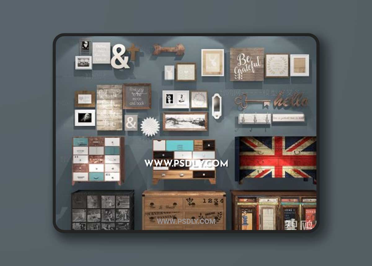 Industrial wind side cabinet/porch collection