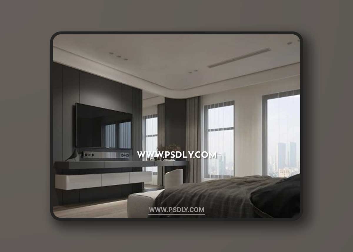 Interior Bedroom Scene By Nguyen Ha