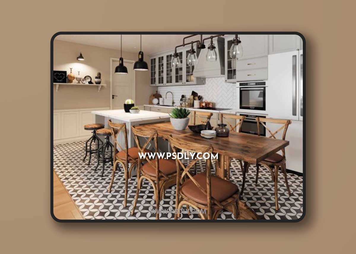 Kitchen Scene By Duc Nguyen 3D Model