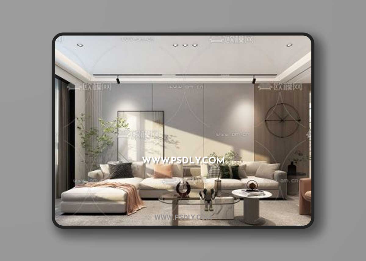 Modern living room 11593 3D Models