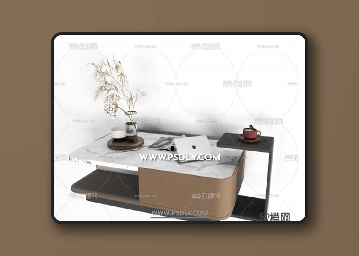 Modern marble coffee table