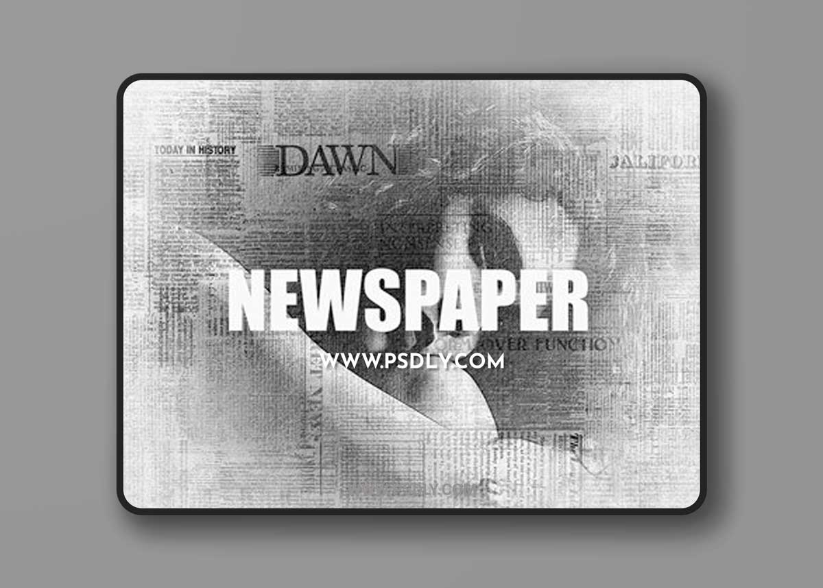 Newspaper Print Effect for Photoshop