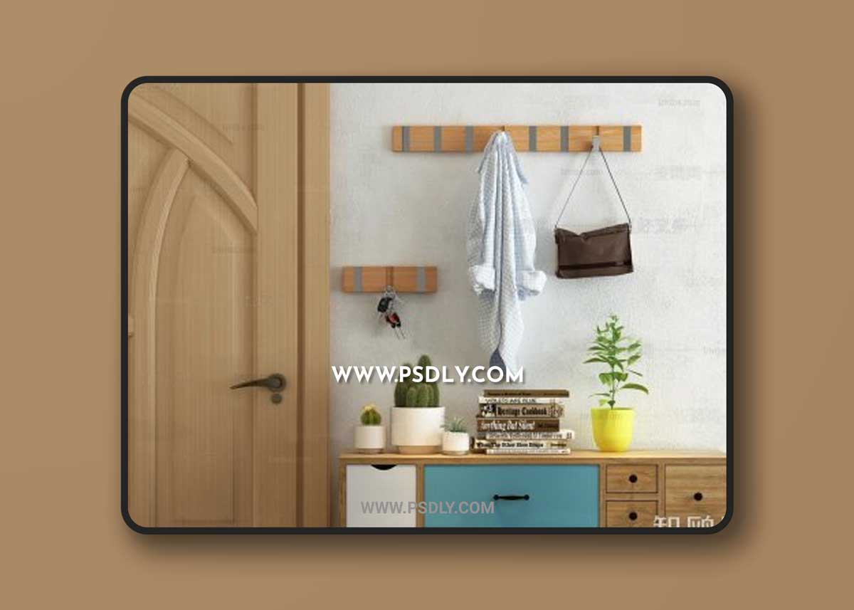 Nordic shoe cabinet / chest of drawers clothing