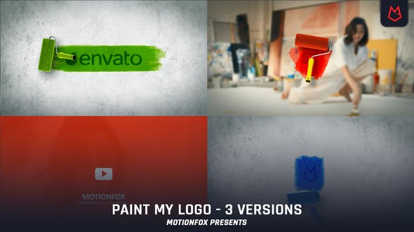 Videohive Paint Brush Logo Reveal 24835139