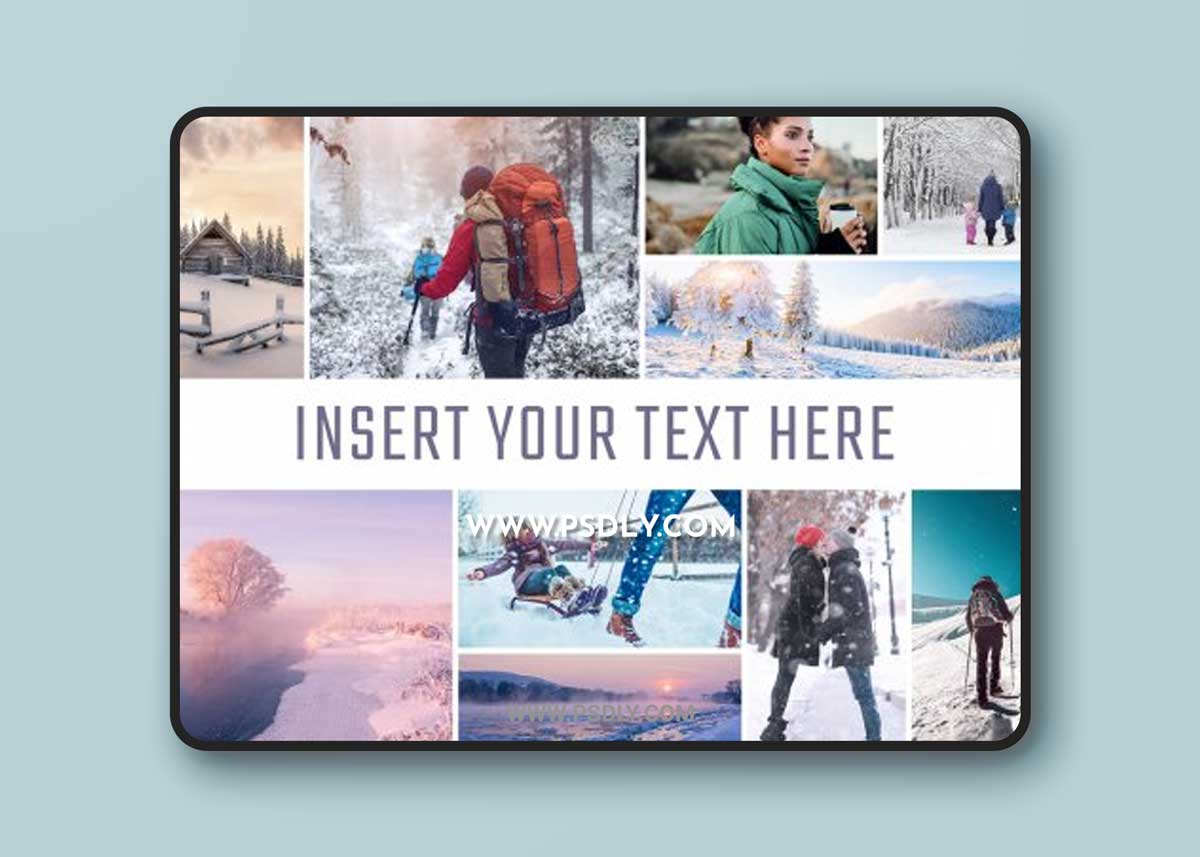 Photo Collage Frame Effect Mockup 467446818