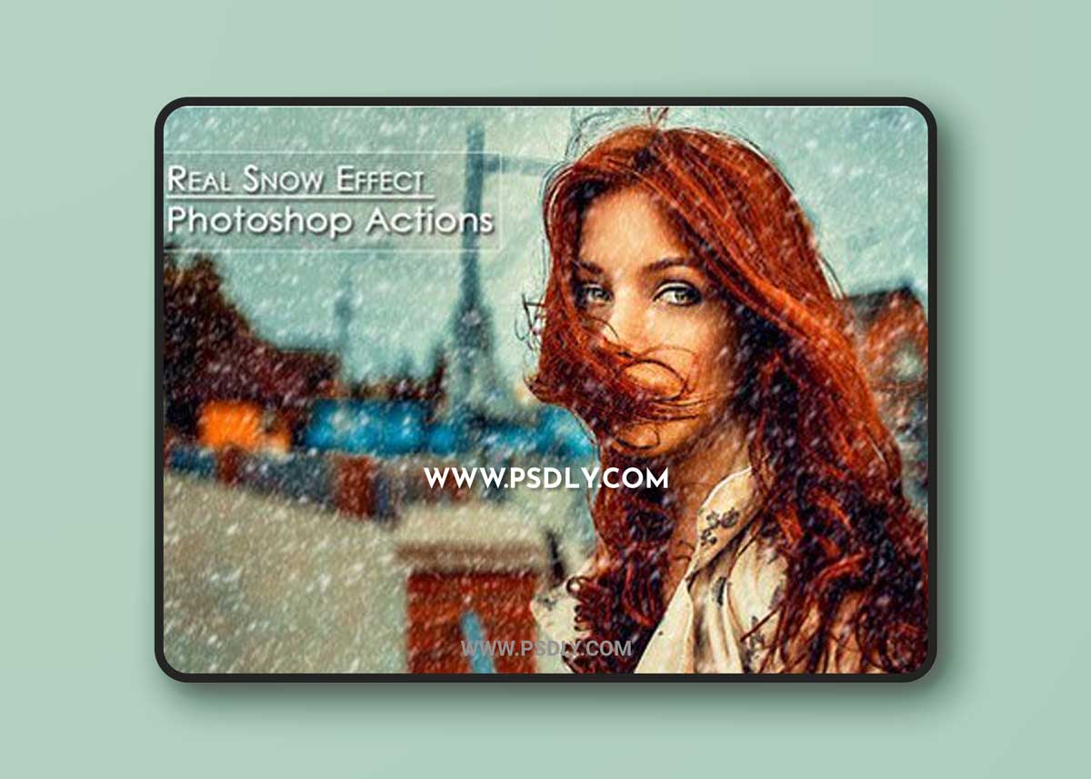 Photoshop Actions Snow Effect