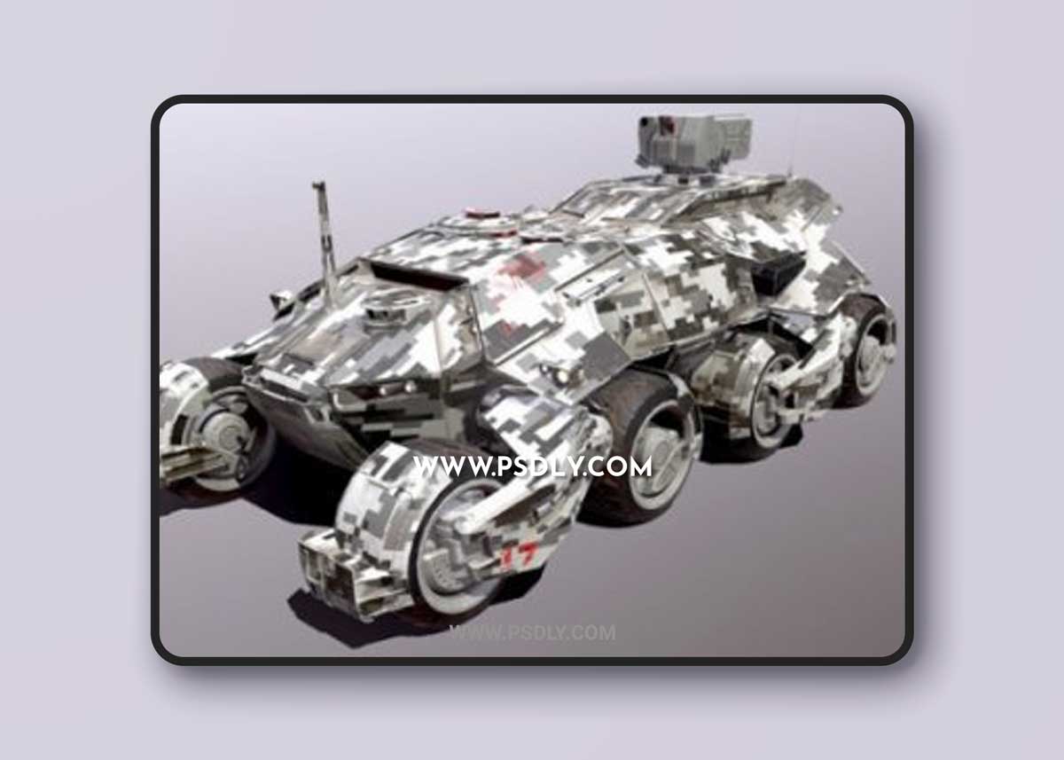 Sci Fi Military Armor Vehicle 3D Models