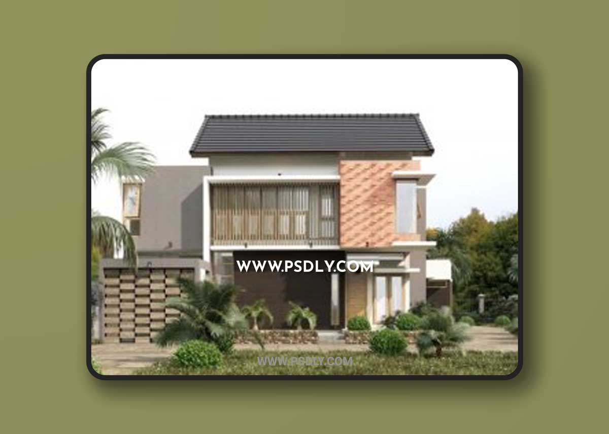 Sketchup Exterior Villa Scene by DatHouzz 3D Models