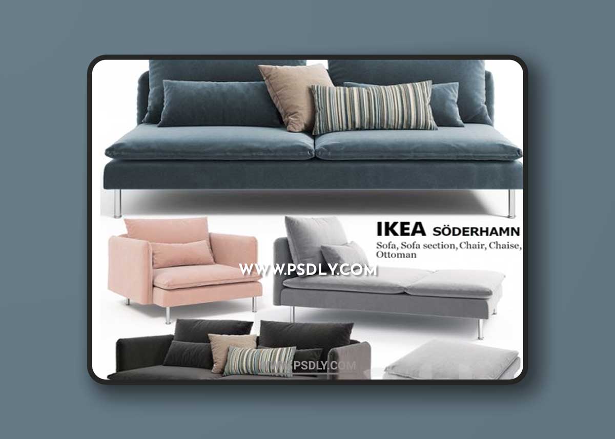 Sofas, chairs, couch, ottoman Ikea SODERHAMN