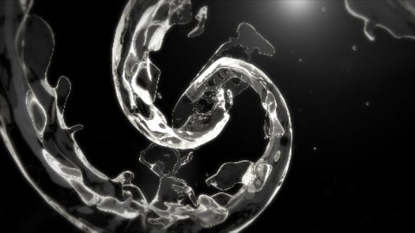 Videohive Swirling Liquid Logo Reveal 12037986