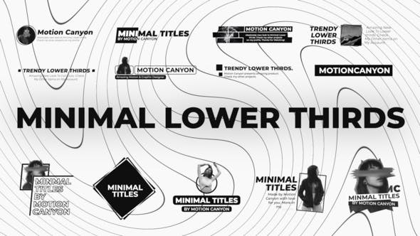 Videohive Minimal Lower Thirds. 34600257