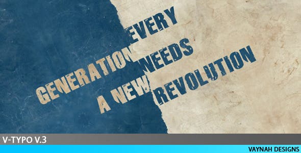 Videohive V-Typo V.3 - Grunge Typography. Full HD 103577