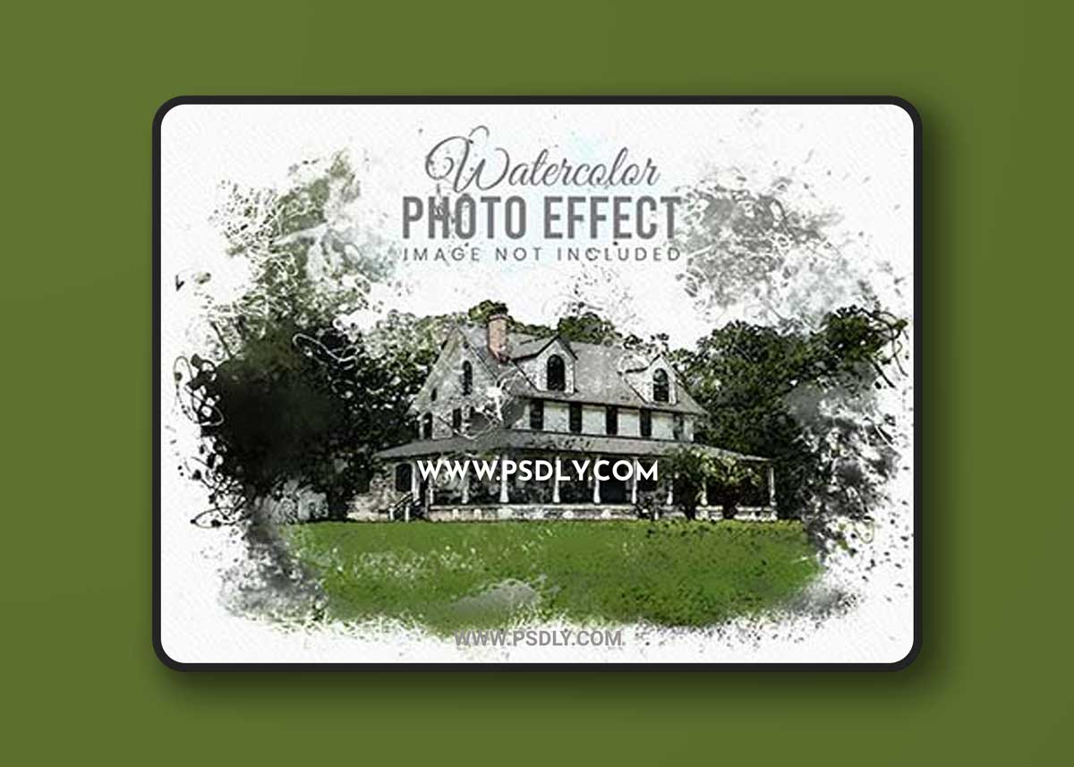 Watercolor dispersion photo effect