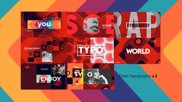 Videohive Titles Typography 3 34883016