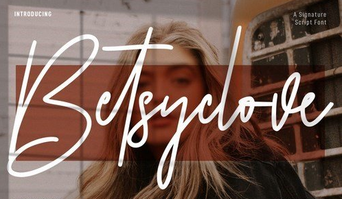 Betsyclove Signature Script Font
